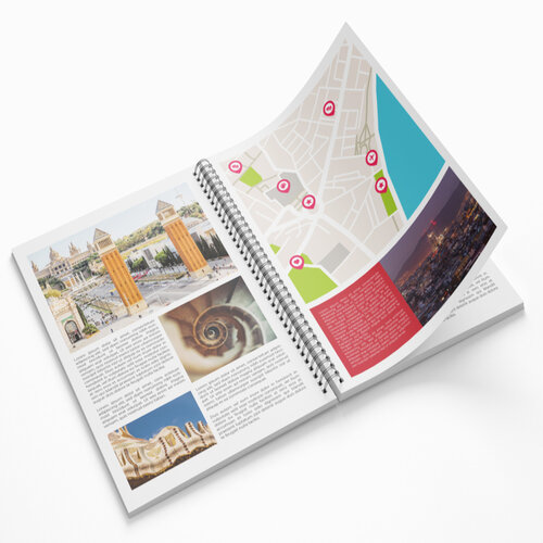 Brochure reliure a spirale